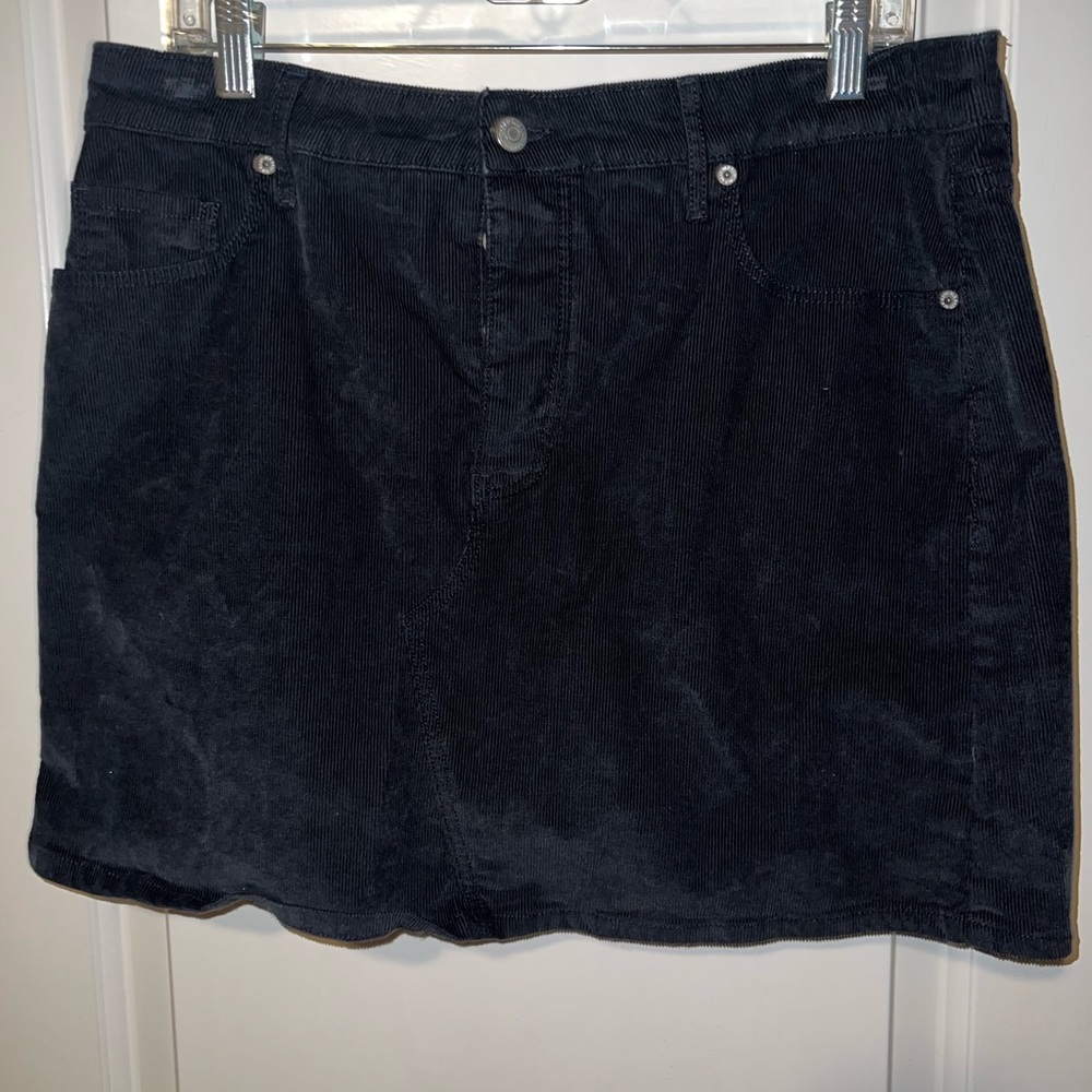 Black corduroy skirt from Old Navy